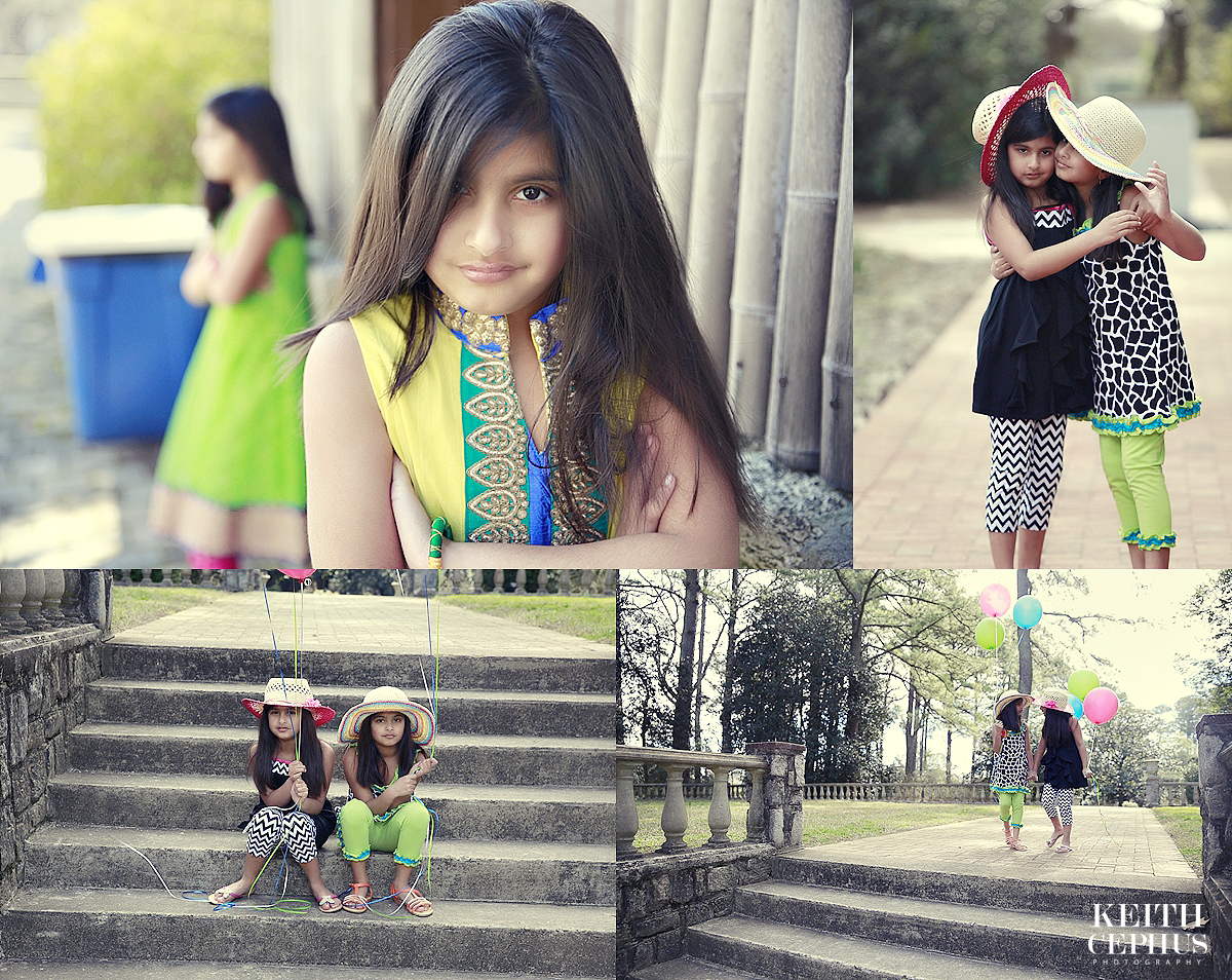 Norfolk Botanicla Gardens Photographer | Photo shoot with the Twins Shreya and Deeya!