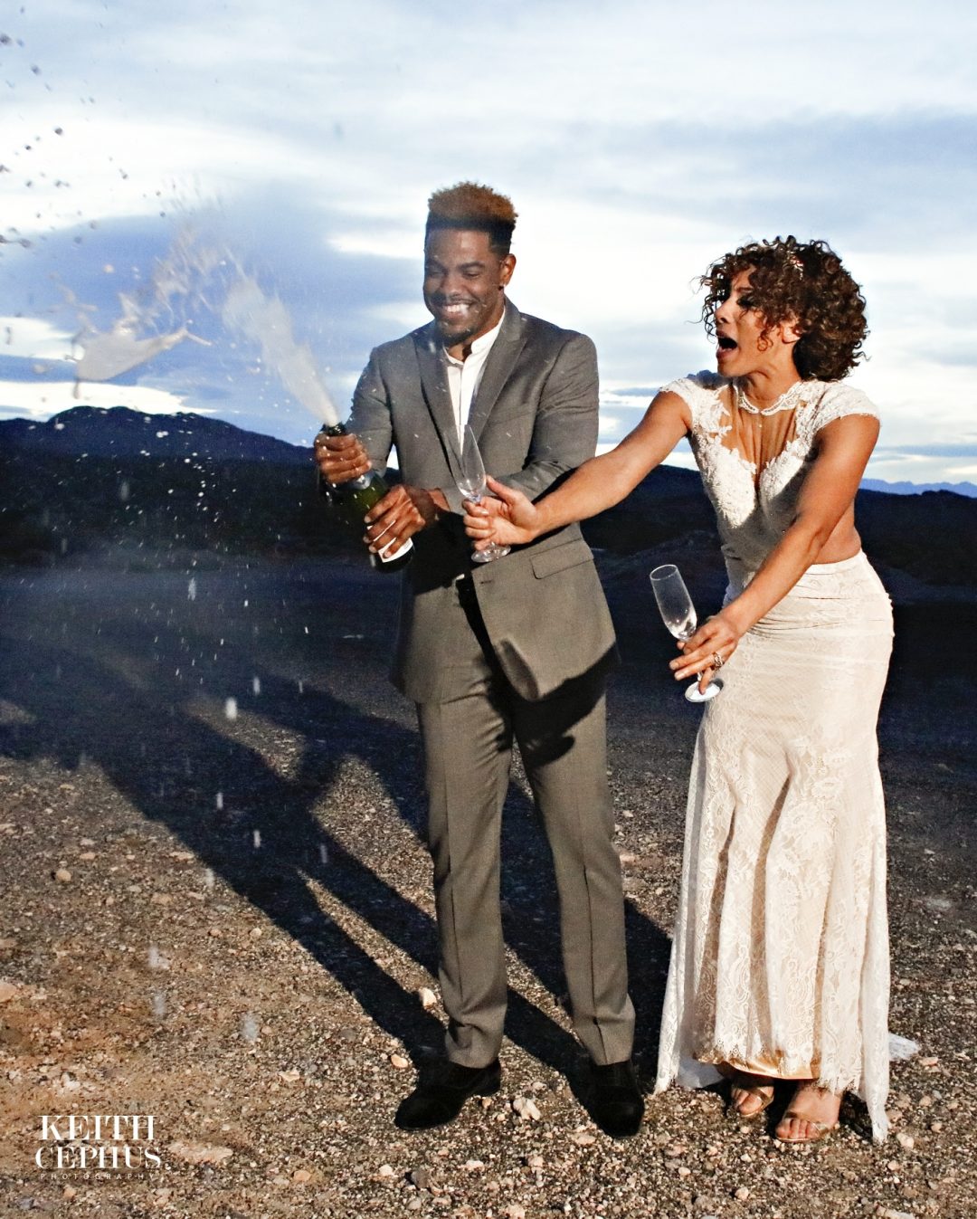 Wedding Styled Photo Shoot with New York Jets CB Juston Burress and Former Miss United States Brittany Williams at the Valley of Fire in Las Vegas