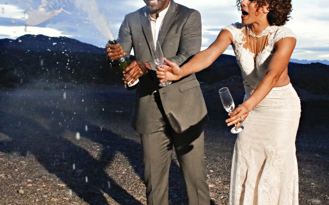 Wedding Styled Photo Shoot with New York Jets CB Juston Burress and Former Miss United States Brittany Williams at the Valley of Fire in Las Vegas