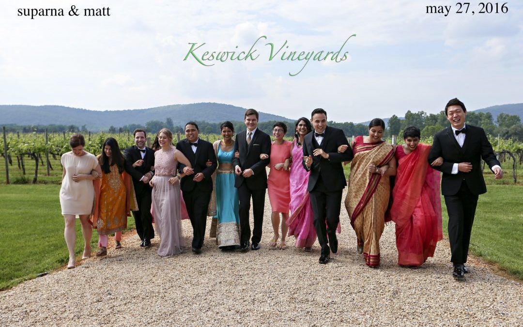 Keswick Vineyards Wedding Photographer | Suparna and Matthew’s Indian Fusion Wedding in Charlottesville