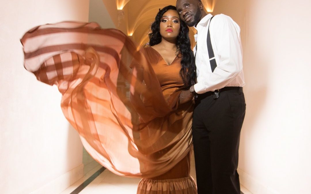 Nigerian Wedding Photographer | Kimberly & Adeniyi’s Engagement Session at the Chateau Cocomar Featured in BlackBride.com