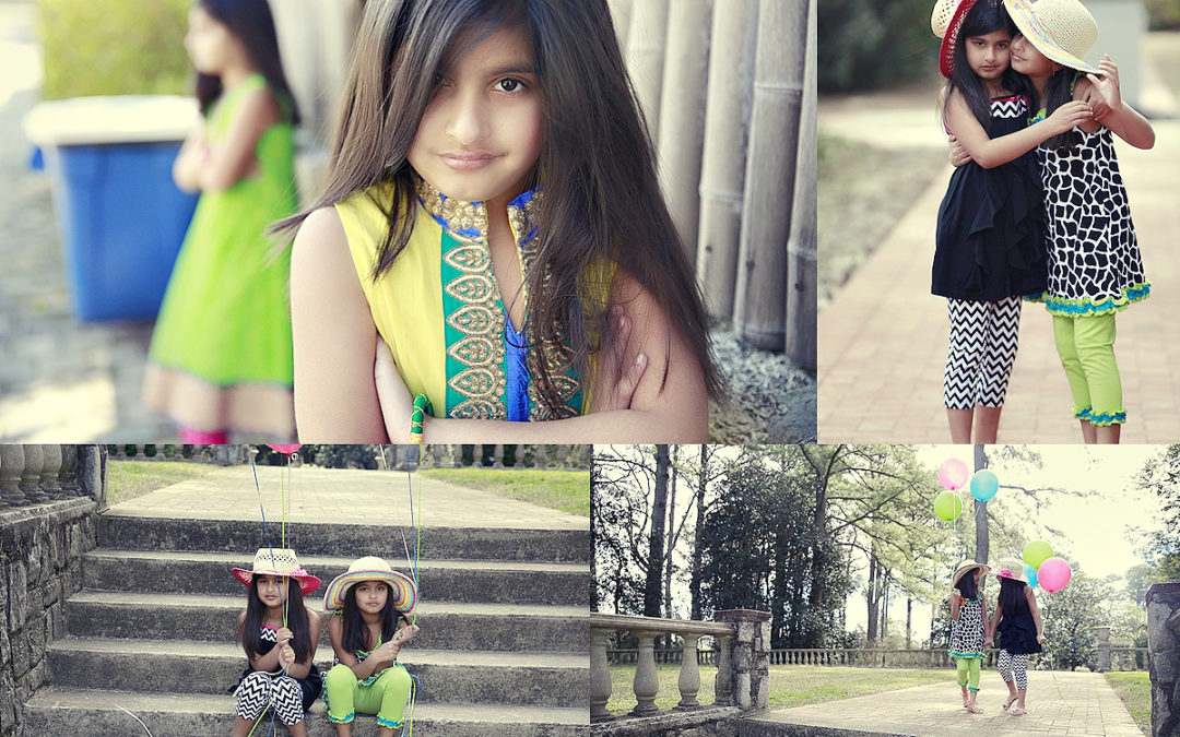 Norfolk Botanicla Gardens Photographer | Photo shoot with the Twins Shreya and Deeya!